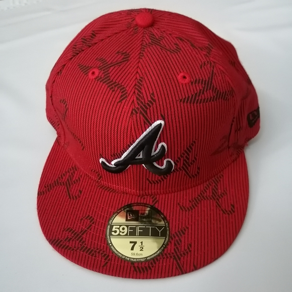 Atlanta Braves Y2K New Era Hat 7 1/2 - Picture 2 of 13